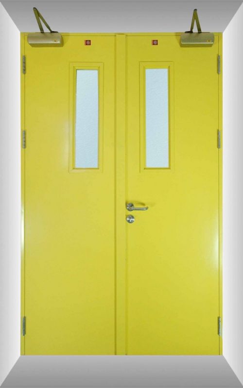 Yellow Fired-rate door