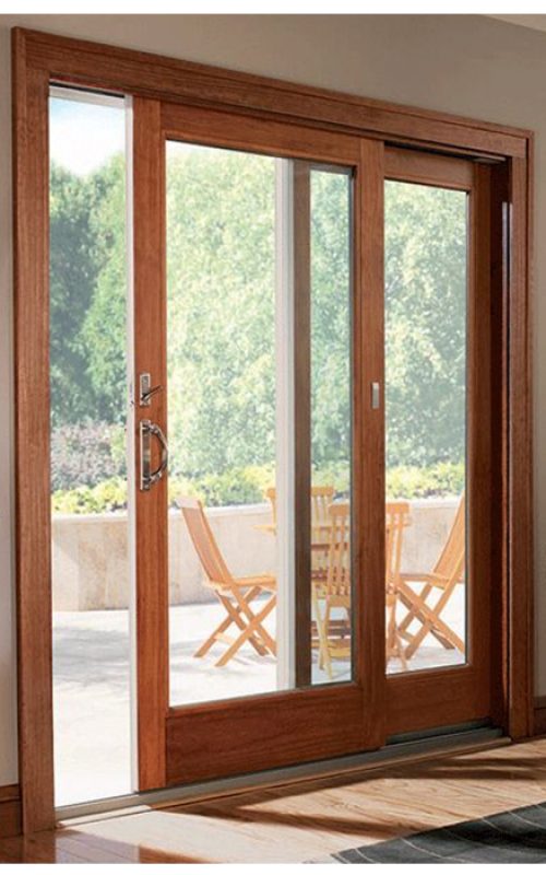 sliding door to patio